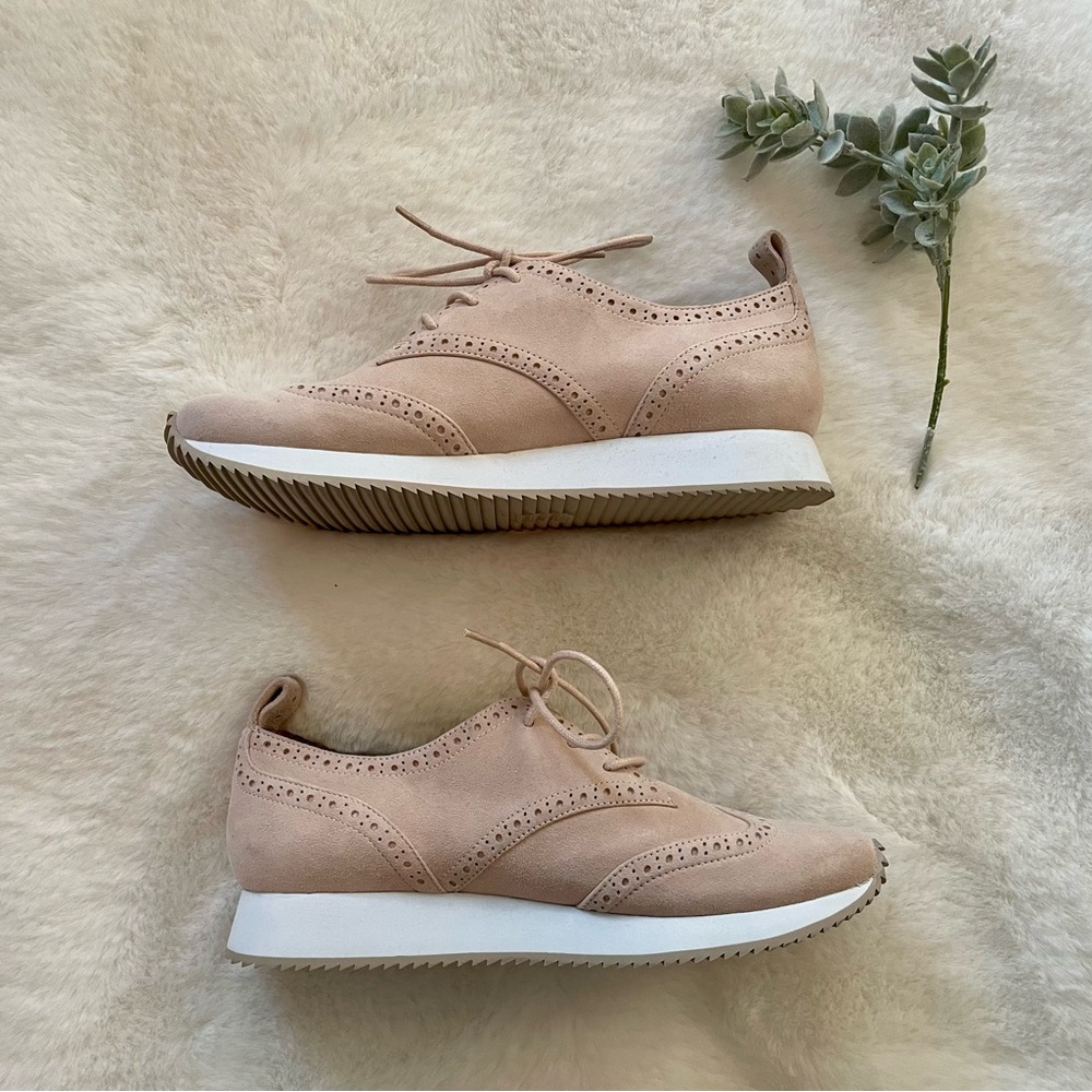 Elaine Turner | NWOT - Chelsea Oxford Sneakers - Pink Suede - Size 6.5